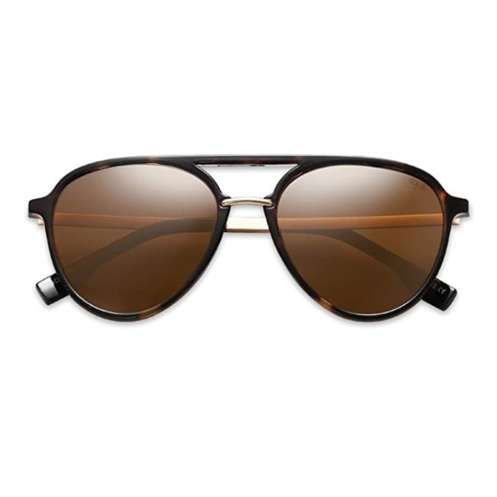 🕶Tortoise Brown Double Bridge Polarized Sunglasses for Women Men